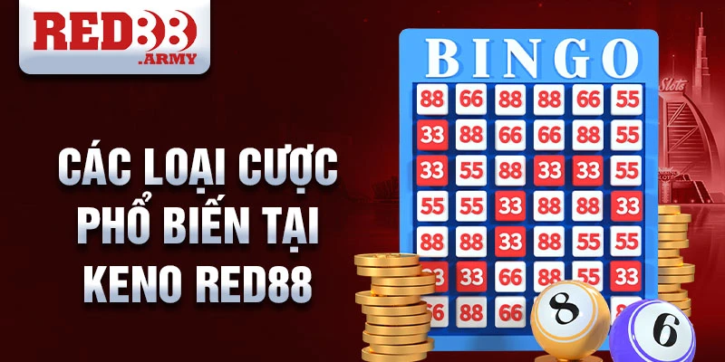 Keno Red88 Sân chơi giải trí trực tuyến hấp dẫn 3 Các loại cược phổ biến tại keno red88